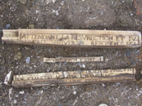 The result of a little treasure hunting in the ruined chapel of the castle